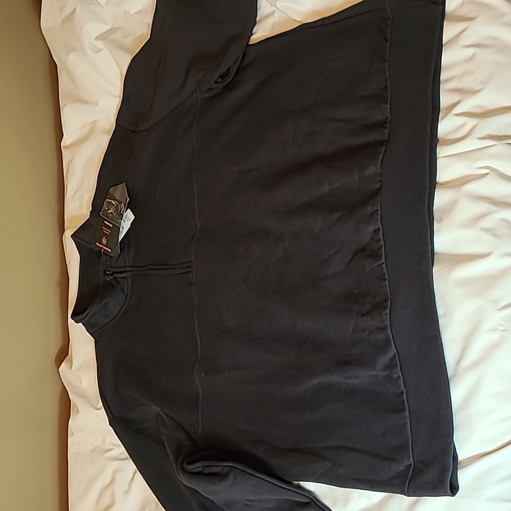 NWT Mountain and Isles Men's Quarter Zip Fleece Pullover Charcoal Grey sz. XL